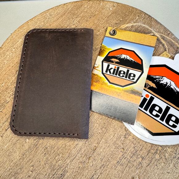 Genuine Leather Wallet Made in Africa Leather Card Holder Minimalist Wallet NEW - Picture 4 of 7